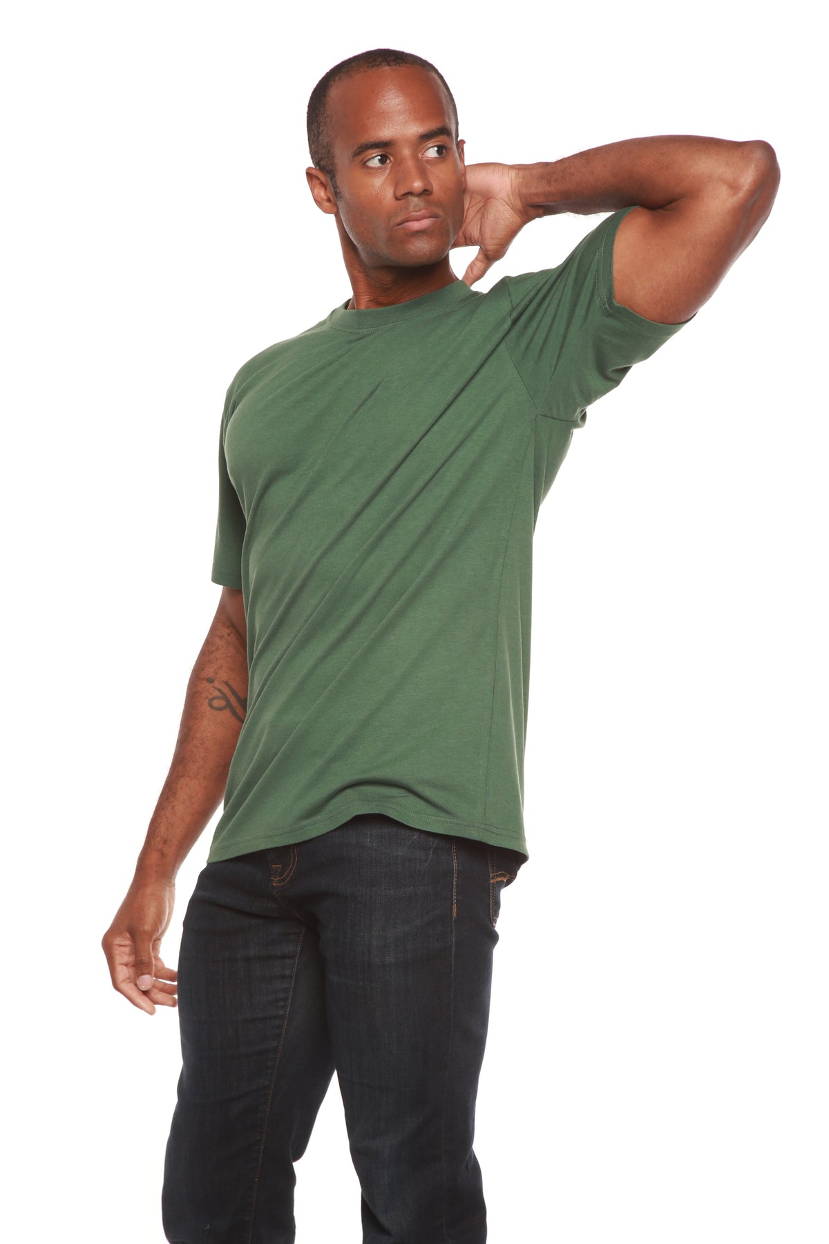 Camiseta de bambú viscosa para hombre – Algodón orgánico, corte clásico
