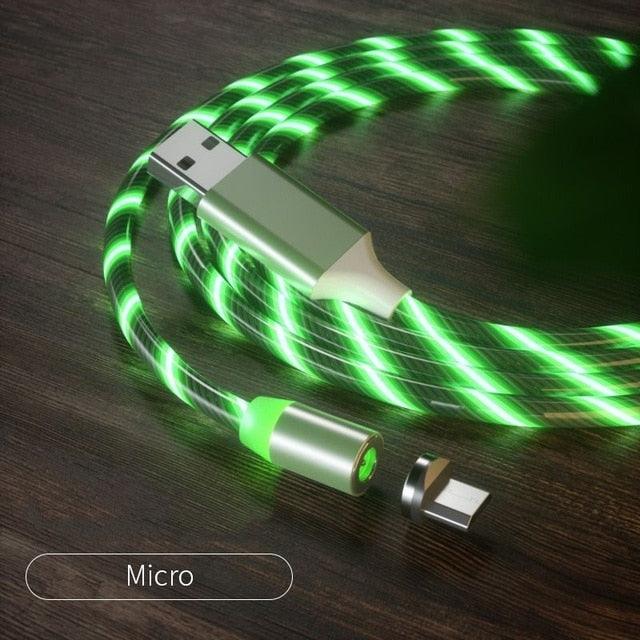 كابل شحن مغناطيسي للهاتف بمنفذ USB، سلك شحن مغناطيسي، شاحن سيارة، كابل بيانات مغناطيسي للهواتف بمنفذ Micro USB، كابل بيانات مضيء، شحن سريع، كابل مغناطيسي 360 درجة، سلك شحن مغناطيسي للهاتف بمنفذ Micro USB.
