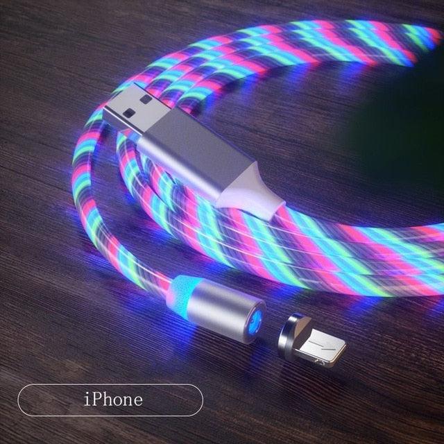 كابل شحن مغناطيسي للهاتف بمنفذ USB، سلك شحن مغناطيسي، شاحن سيارة، كابل بيانات مغناطيسي للهواتف بمنفذ Micro USB، كابل بيانات مضيء، شحن سريع، كابل مغناطيسي 360 درجة، سلك شحن مغناطيسي للهاتف بمنفذ Micro USB.