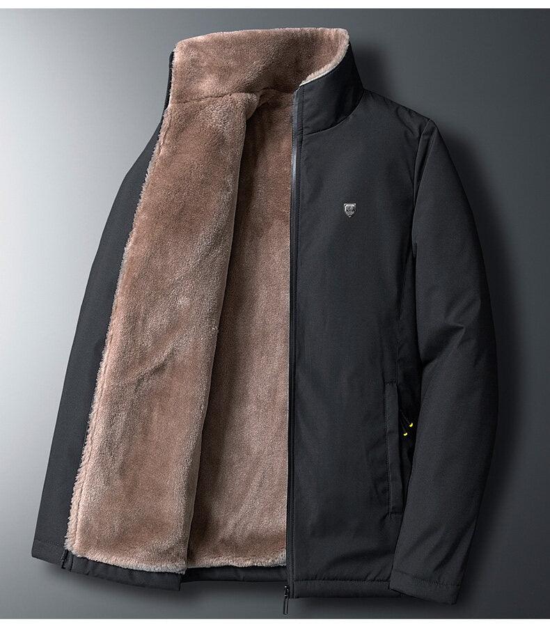 Cálida cómoda para hombre, chaqueta de invierno cortavientos, cálida, gruesa de forro polar, abrigo informal de moda para hombre, diseño único, chaqueta cálida para hombre, chaqueta clásica suave para hombre para senderismo, pesca, viajes, otoño