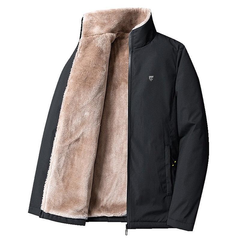 Cálida cómoda para hombre, chaqueta de invierno cortavientos, cálida, gruesa de forro polar, abrigo informal de moda para hombre, diseño único, chaqueta cálida para hombre, chaqueta clásica suave para hombre para senderismo, pesca, viajes, otoño